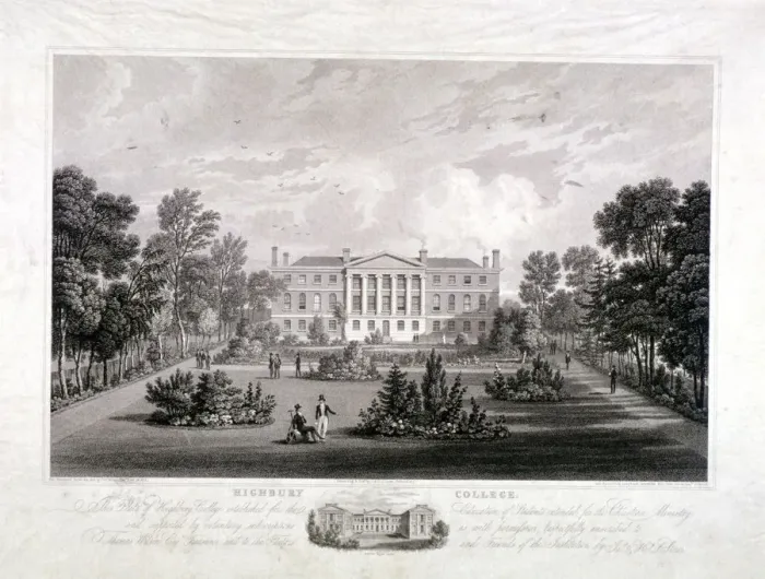 Framed Print : Highbury College, Highbury, Islington, London, 1826. Artist: James Sargant Storer Framed Print : Highbury College, Highbury, Islington, London, 1826. Artist: James Sargant Storer