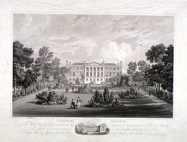 Highbury College, Highbury, Islington, London, 1826. Artist: James Sargant Storer