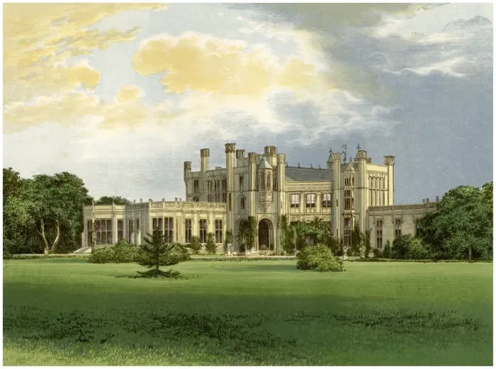 Framed Print : Highcliffe Castle, Dorset, home of the Marchioness of Waterford, c1880 Framed Print : Highcliffe Castle, Dorset, home of the Marchioness of Waterford, c1880