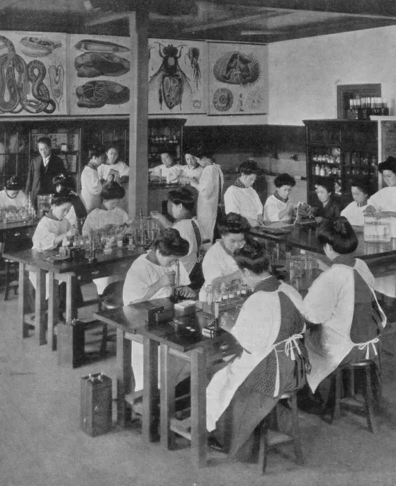 Framed Print : The higher education of women in Japan, 1910 Framed Print : The higher education of women in Japan, 1910