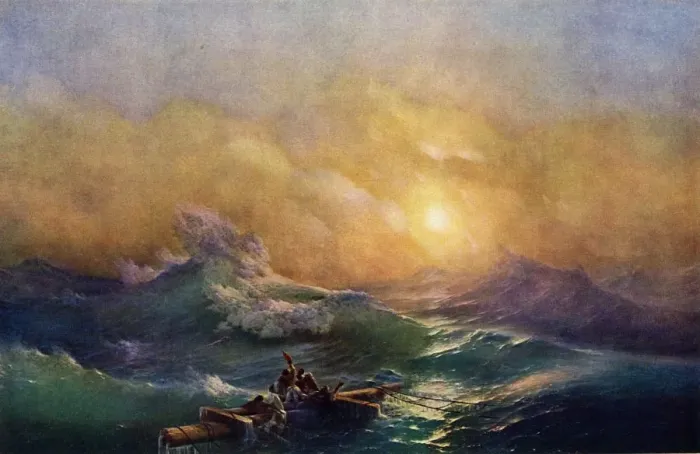 Framed Print : Highest Wave, 1850, (1939). Creator: Ivan Ayvazovsky Framed Print : Highest Wave, 1850, (1939). Creator: Ivan Ayvazovsky