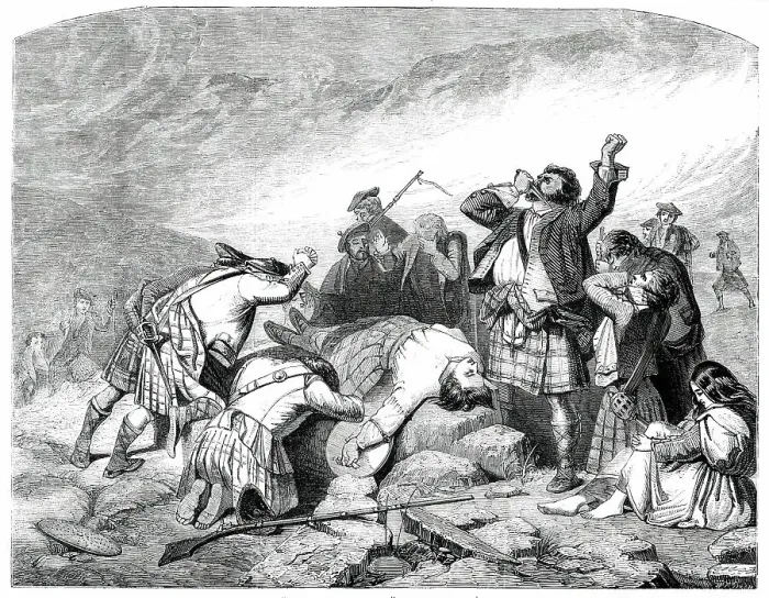 Framed Print : The Highland Coronach - painted by Mr. M'Ian, 1850. Creator: W. T. Green Framed Print : The Highland Coronach - painted by Mr. M'Ian, 1850. Creator: W. T. Green