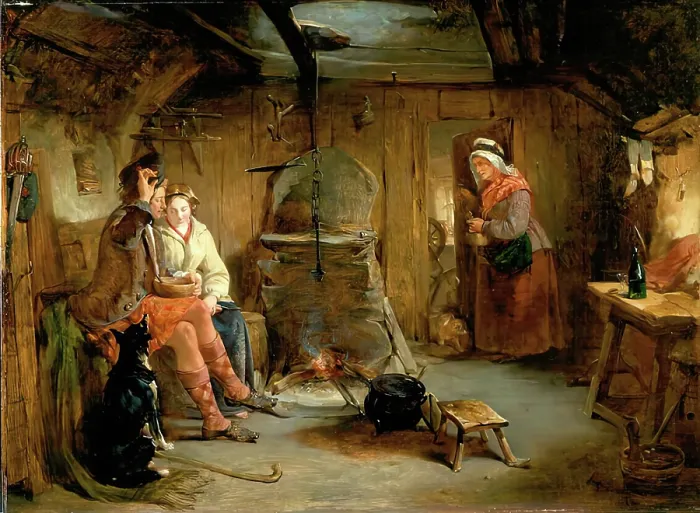 Framed Print : The Highland Home, 1845. Creator: John Phillip Framed Print : The Highland Home, 1845. Creator: John Phillip