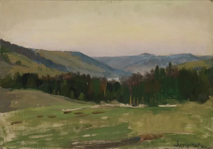 Framed Print : Highland Landscape, between 1908-1912. Creator: Leon Wyczolkowski Framed Print : Highland Landscape, between 1908-1912. Creator: Leon Wyczolkowski