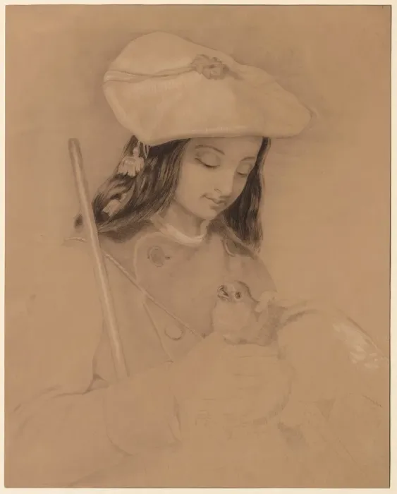 Framed Print : Highland Lassie. Creator: Edwin Henry Landseer (British, 1802-1873) Framed Print : Highland Lassie. Creator: Edwin Henry Landseer (British, 1802-1873)