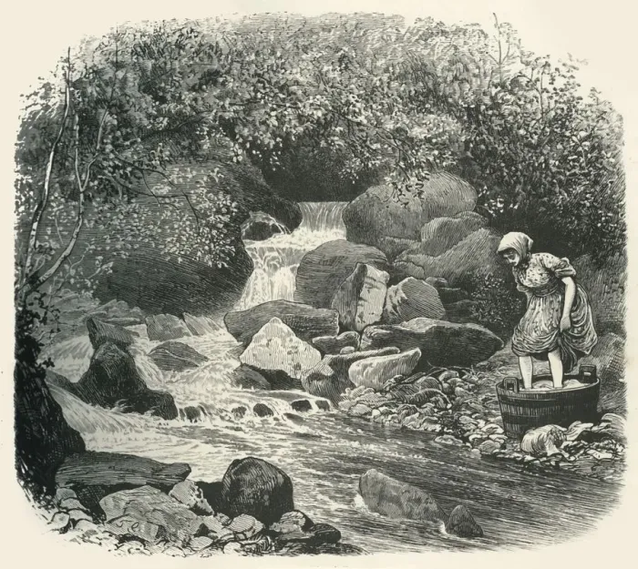 Framed Print : On a Highland Stream, c1870 Framed Print : On a Highland Stream, c1870