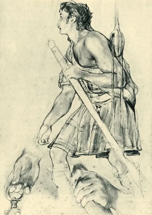 Framed Print : Highlander, early 19th century, (1946). Creator: David Wilkie Framed Print : Highlander, early 19th century, (1946). Creator: David Wilkie