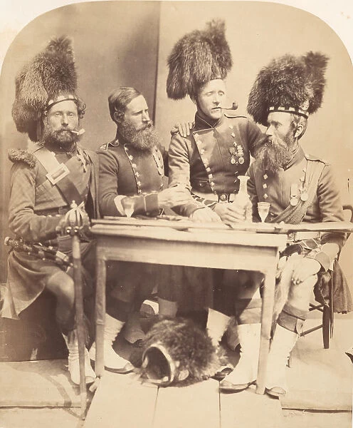 Highlanders, 1856. Creator: Joseph Cundall
