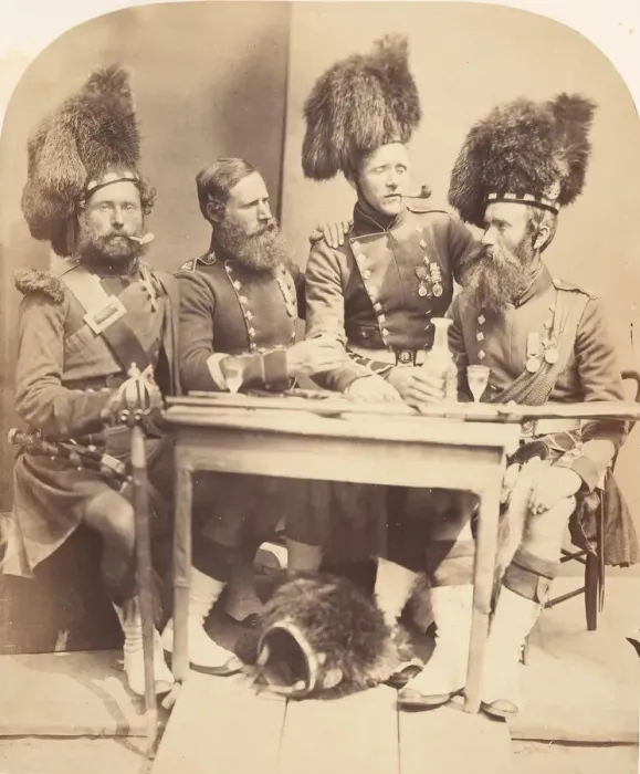 Framed Print : Highlanders, 1856. Creator: Joseph Cundall Framed Print : Highlanders, 1856. Creator: Joseph Cundall