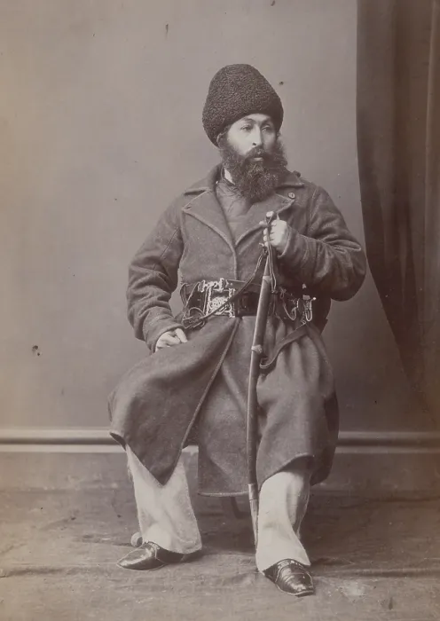 Framed Print : His Highness the Amir Shere Ali, c1878. Creator: John Burke Framed Print : His Highness the Amir Shere Ali, c1878. Creator: John Burke