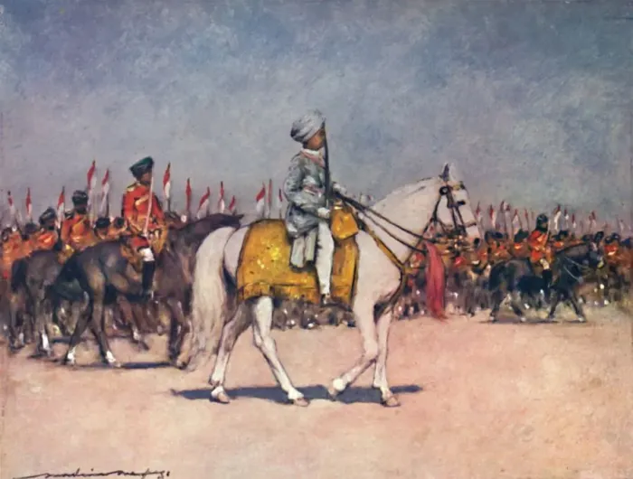 Framed Print : His Highness the Maharaja of Patiala, 1903. Artist: Mortimer L Menpes Framed Print : His Highness the Maharaja of Patiala, 1903. Artist: Mortimer L Menpes