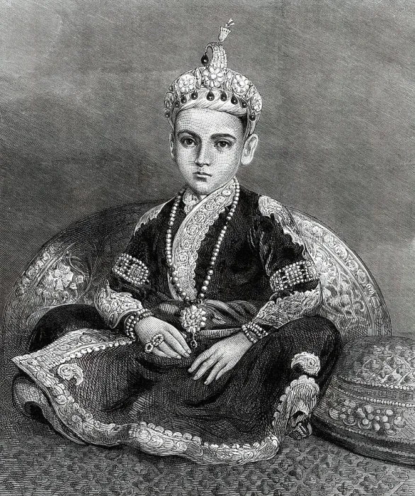 Framed Print : His Highness the Nizam of Hyderabad, 1876. Creator: Unknown Framed Print : His Highness the Nizam of Hyderabad, 1876. Creator: Unknown