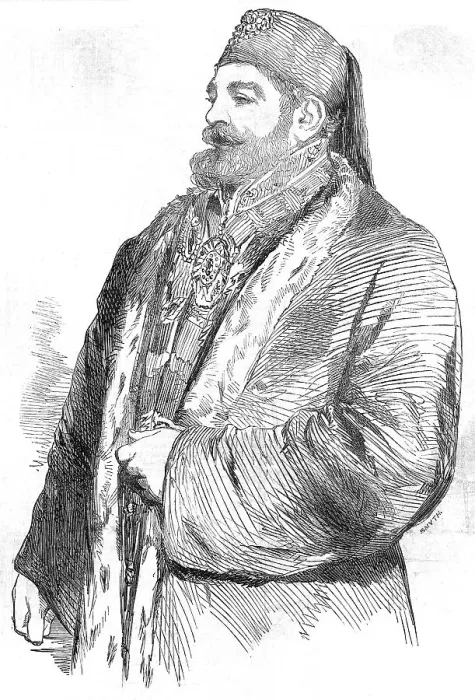 Framed Print : His Highness Said Pacha, the New Viceroy of Egypt - from an original sketch, 1854. Creator: Unknown