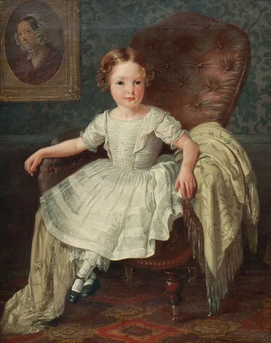 Framed Print : Hilda Amalia Brusewitz (b. 1853), 1850s. Creator: Gustaf Henrik Brusewitz Framed Print : Hilda Amalia Brusewitz (b. 1853), 1850s. Creator: Gustaf Henrik Brusewitz
