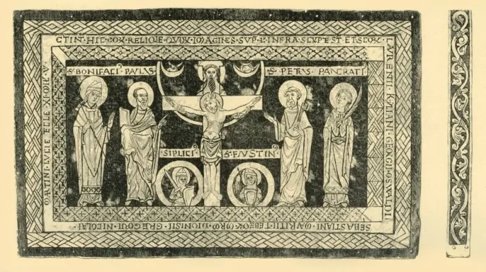 Framed Print : The Hildesheim Portable Altar, c1160-1170, (1881). Creator: W Jones Framed Print : The Hildesheim Portable Altar, c1160-1170, (1881). Creator: W Jones