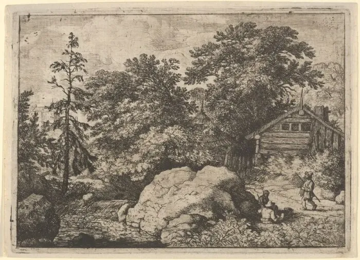 Framed Print : The Hill, 17th century. Creator: Allart van Everdingen Framed Print : The Hill, 17th century. Creator: Allart van Everdingen