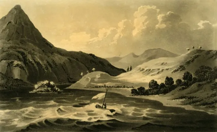 Framed Print : Hill of Binion from the Lake, 1802. Creator: Unknown Framed Print : Hill of Binion from the Lake, 1802. Creator: Unknown