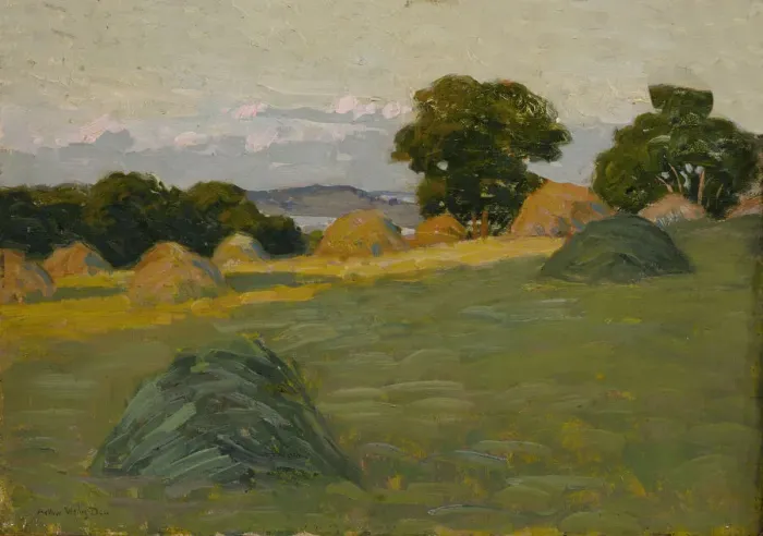 Framed Print : The Hill Field, 1908-1910. Creator: Arthur Wesley Dow Framed Print : The Hill Field, 1908-1910. Creator: Arthur Wesley Dow
