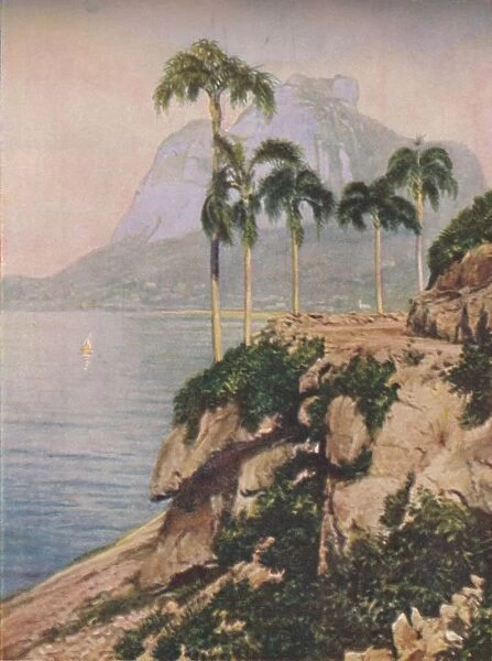 the hill of Gavea - Vistas That Enchant The Eye Along The Winding Coast of Rio De Janeiro, c1935
