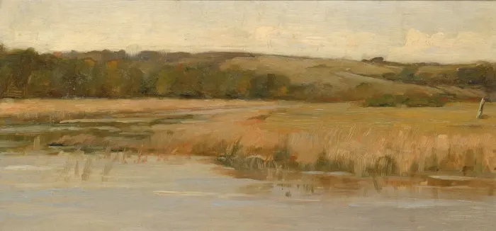 Framed Print : Hill and Marshland, late 19th-early 20th century. Creator: Max Weyl Framed Print : Hill and Marshland, late 19th-early 20th century. Creator: Max Weyl