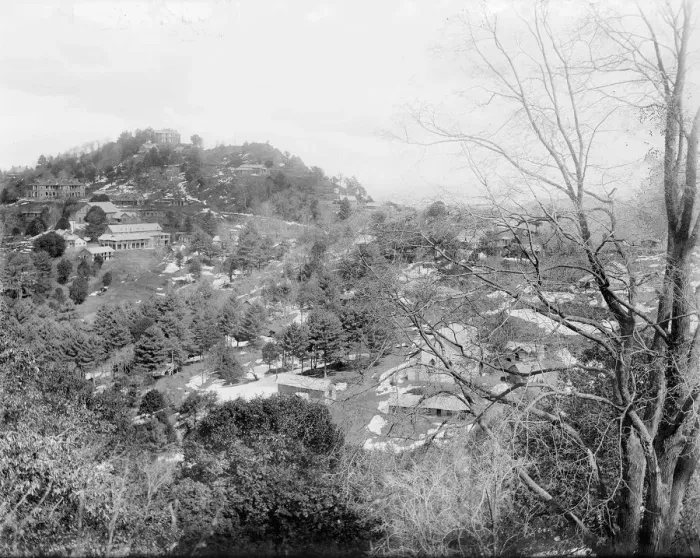 Framed Print : Hill station, India, c1902. Creator: Kirk & Sons of Cowes Framed Print : Hill station, India, c1902. Creator: Kirk & Sons of Cowes