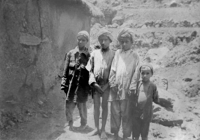 Framed Print : Hill tribe children, Chakrata, 1917 Framed Print : Hill tribe children, Chakrata, 1917