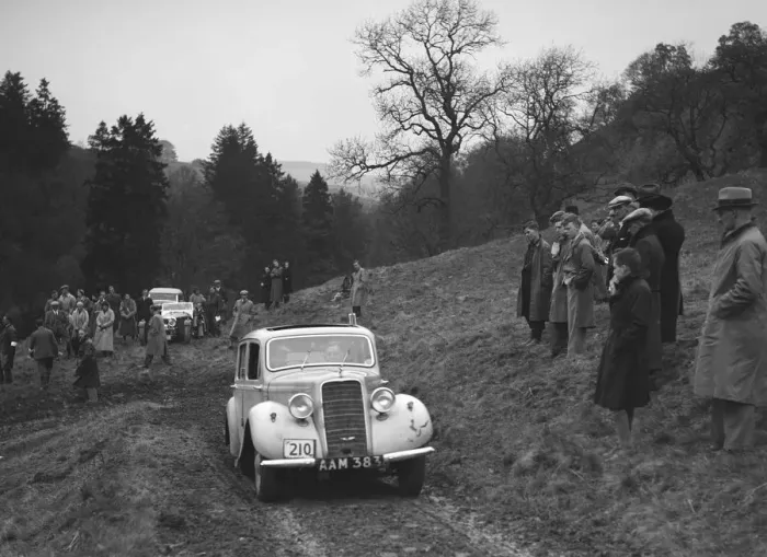 Framed Print : Hillman Minx ofs Elgar competing in the MCC Edinburgh Trial, Roxburghshire, Scotland, 1938 Framed Print : Hillman Minx ofs Elgar competing in the MCC Edinburgh Trial, Roxburghshire, Scotland, 1938