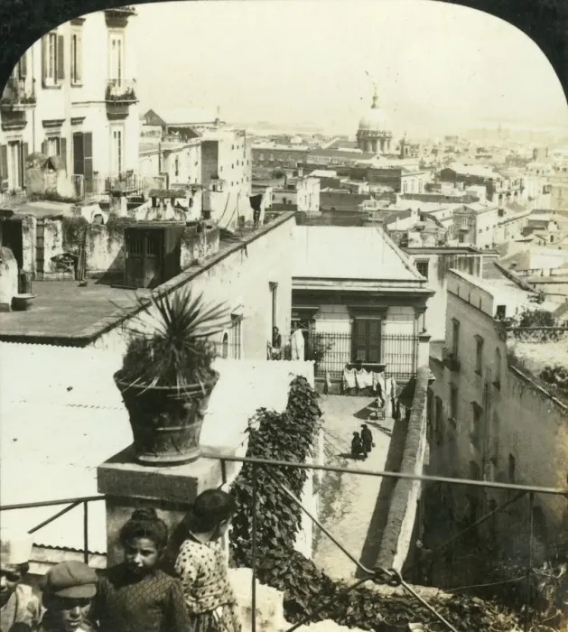Framed Print : From the Hills of Naples, Italy, c1909. Creator: George Rose Framed Print : From the Hills of Naples, Italy, c1909. Creator: George Rose