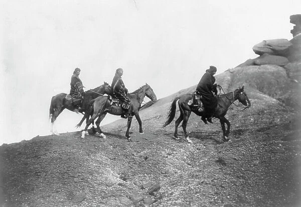Into the hills-Navaho, c1905. Creator: Edward Sheriff Curtis