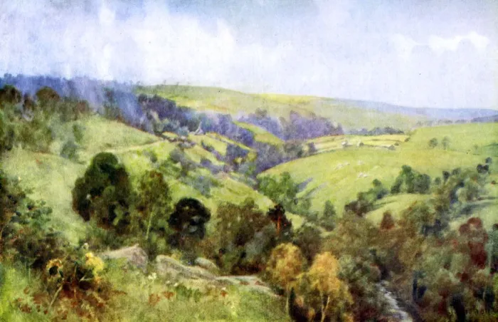 Framed Print : On the Hills near Harrogate, Yorkshire, 1924-1926. Artist: George F Nicholls Framed Print : On the Hills near Harrogate, Yorkshire, 1924-1926. Artist: George F Nicholls