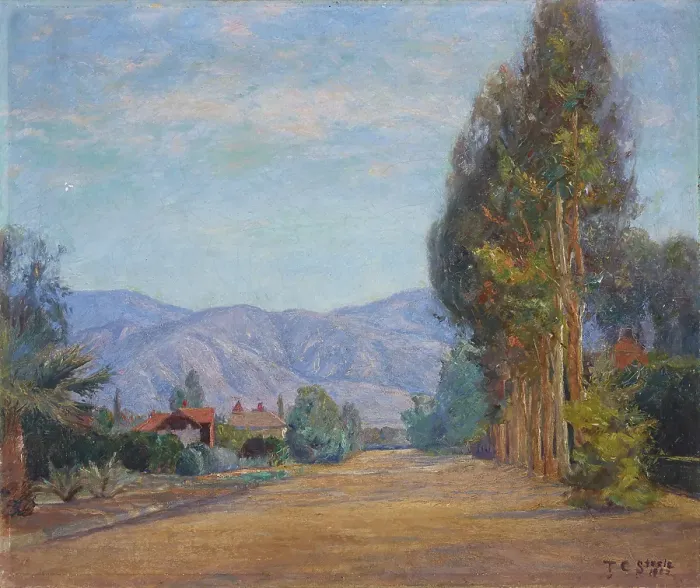 Framed Print : Hills Near Redlands, California, 1902. Creator: Theodore Clement Steele Framed Print : Hills Near Redlands, California, 1902. Creator: Theodore Clement Steele