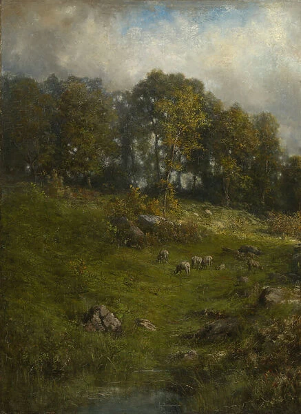 A Hillside Pasture, late 19th-early 20th century. Creator: Robert Crannell Minor
