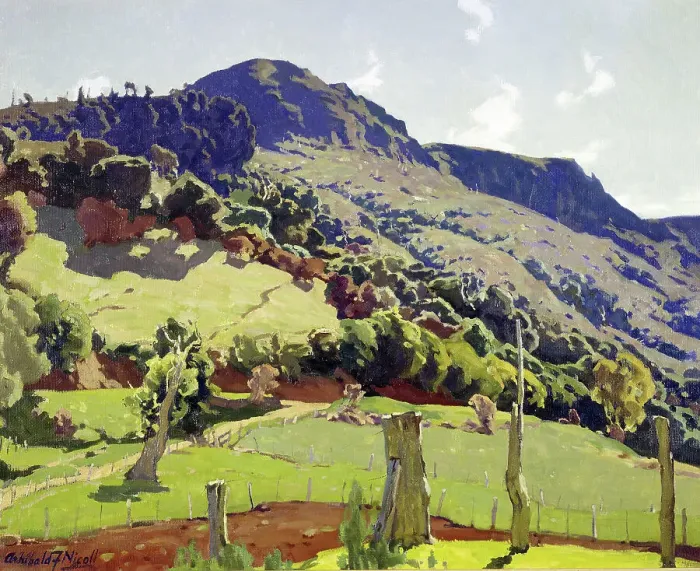 Framed Print : The hilltop, c1943. Creator: Archibald Frank Nicoll Framed Print : The hilltop, c1943. Creator: Archibald Frank Nicoll