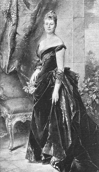 'HIM Augusta Victoria, German Empress; after Conrad Kiesel, 1891. Creator: Unknown