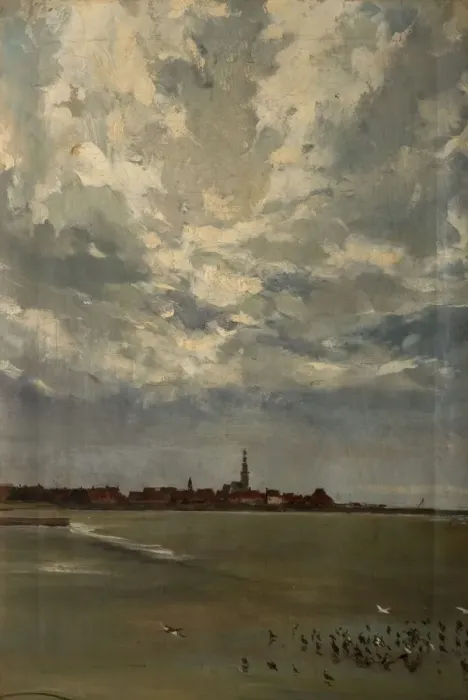 Framed Print : Hindelopen, Holland, 1875. Creator: Alexander Friedrich Werner Framed Print : Hindelopen, Holland, 1875. Creator: Alexander Friedrich Werner