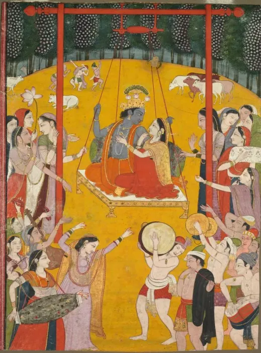 Framed Print : Hindola Raga, c. 1790-1800. Creator: Unknown Framed Print : Hindola Raga, c. 1790-1800. Creator: Unknown