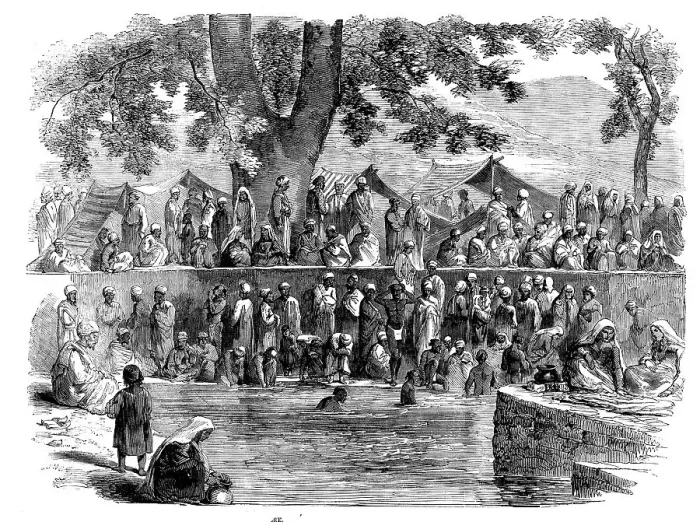 Framed Print : A Hindoo Fair in Cashmere, 1858. Creator: Unknown Framed Print : A Hindoo Fair in Cashmere, 1858. Creator: Unknown