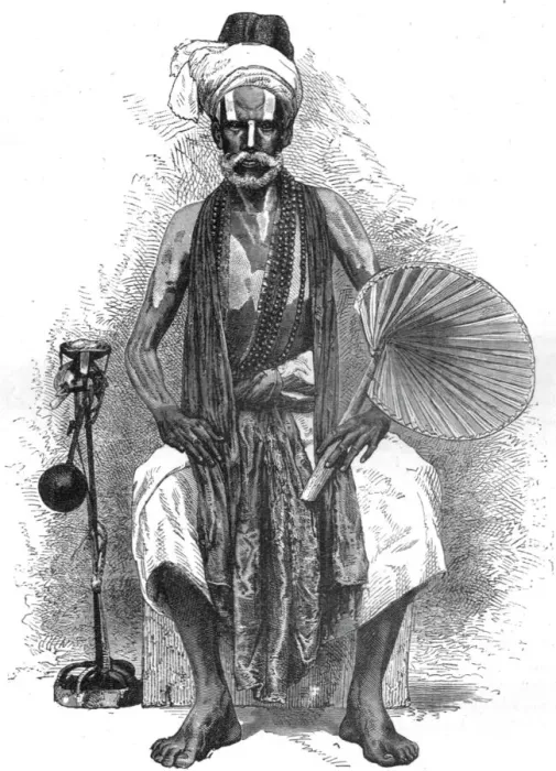 Framed Print : Hindoo Mendicant at Hurdwar, 1875. Creator: Unknown Framed Print : Hindoo Mendicant at Hurdwar, 1875. Creator: Unknown