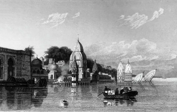 Framed Print : Hindoo Temple, - Benares, 1834. Creator: Thomas Shotter Boys Framed Print : Hindoo Temple, - Benares, 1834. Creator: Thomas Shotter Boys