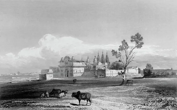 Framed Print : Hindoo Temple at Chandngoan, 1835. Creator: Thomas Shotter Boys Framed Print : Hindoo Temple at Chandngoan, 1835. Creator: Thomas Shotter Boys