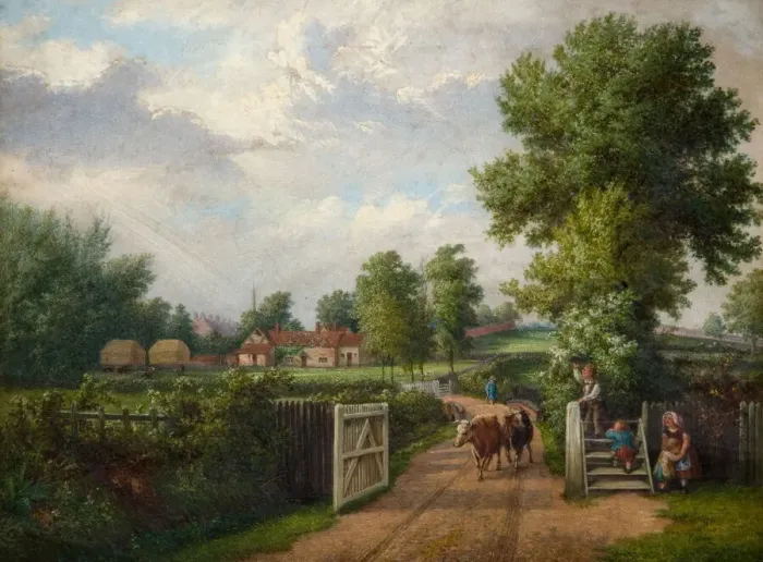 Framed Print : Hinds Farm Sparkhill, Birmingham, 1870s. Creator: J. Jolly Framed Print : Hinds Farm Sparkhill, Birmingham, 1870s. Creator: J. Jolly