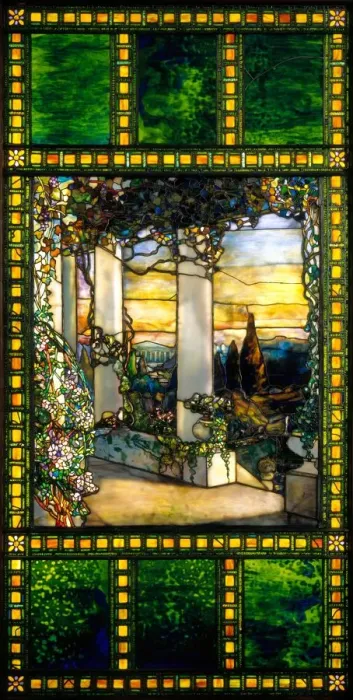 Framed Print : Hinds House Window, c. 1900. Creator: Tiffany Glass & Decorating Co. (American, 1892-1900) Framed Print : Hinds House Window, c. 1900. Creator: Tiffany Glass & Decorating Co. (American, 1892-1900)