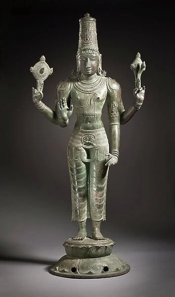 The Hindu God Vishnu, 13th century. Creator: Unknown