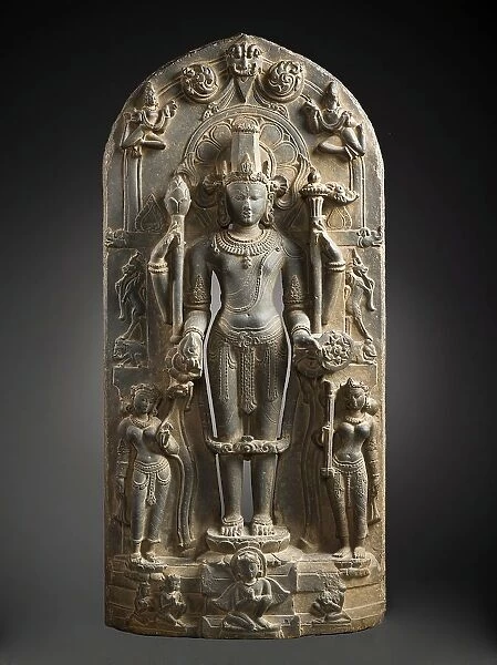 The Hindu God Vishnu in his Emanation as Narayana (image 1 of 12), c.1000. Creator: Unknown