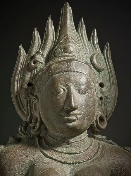 The Hindu Goddess Kali - detail, 11th century. Creator: Unknown