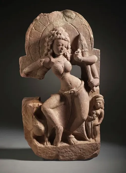 Framed Print : The Hindu Goddess Kaumari, between 800 and 850. Creator: Unknown Framed Print : The Hindu Goddess Kaumari, between 800 and 850. Creator: Unknown