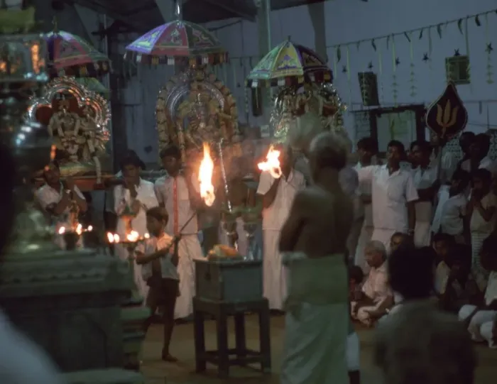 Framed Print : Hindu temple ceremony. Artist: CM Dixon Framed Print : Hindu temple ceremony. Artist: CM Dixon