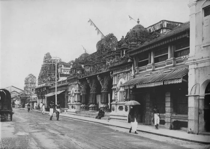 Framed Print : A Hindu Temple, Pettah, Colombo, c1890, (1910). Artist: Alfred William Amandus Plate Framed Print : A Hindu Temple, Pettah, Colombo, c1890, (1910). Artist: Alfred William Amandus Plate