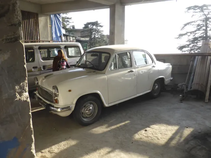 Framed Print : Hindustan in garage, India 2017. Creator: Unknown Framed Print : Hindustan in garage, India 2017. Creator: Unknown