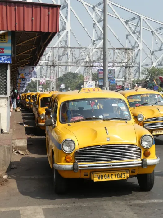 Framed Print : Hindustan Taxi, Howrah City, 2019. Creator: Unknown